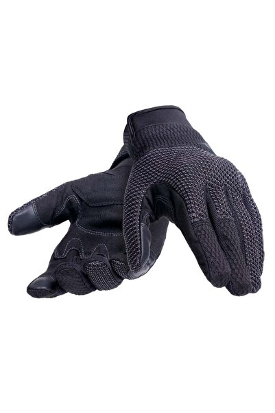 Dainese Torino Black Anthracite Textile Protected Motorcycle Gloves