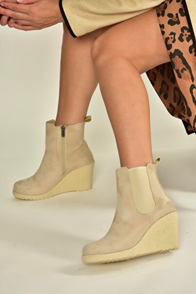 Fox Shoes V361197002 Γυναικείες μπότες με τακούνι από δέρμα σουέτ