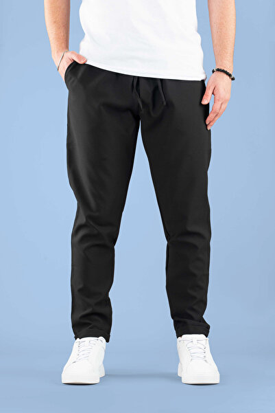 bombe Чоловічі штани джоггер штани еластична талія шнурок бавовна зручні штани бойфренд