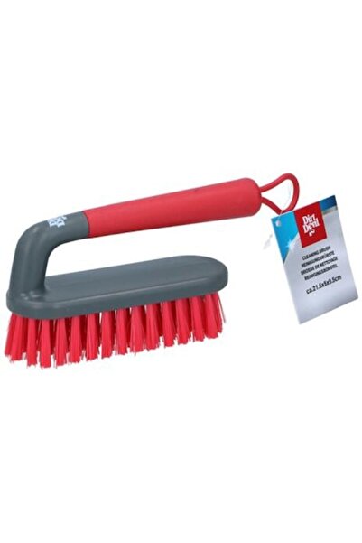 DİRT DEVIL universal hand brush with handle, 21.5 x 5 x 9.5 cm, red/gray