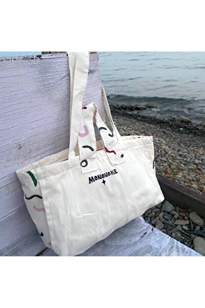 mononoke Abstract Pattern Cloth Bag