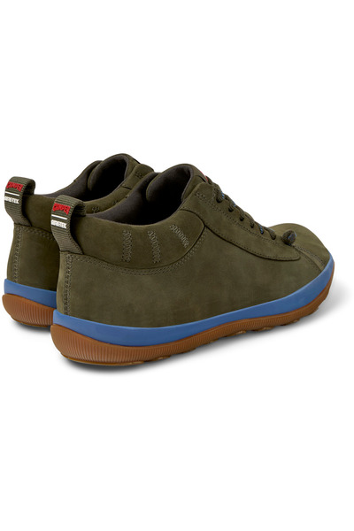 CAMPER Men Green Genuine Leather Lace-Up Outdoor Boots Soft Flat Sole Casual Elegant PeuPistaGm