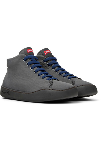 CAMPER Women Grey Elastic Colorful Lace-Up Ankle Boots Eva Sole Zippered Lightweight Daily PeuTouring