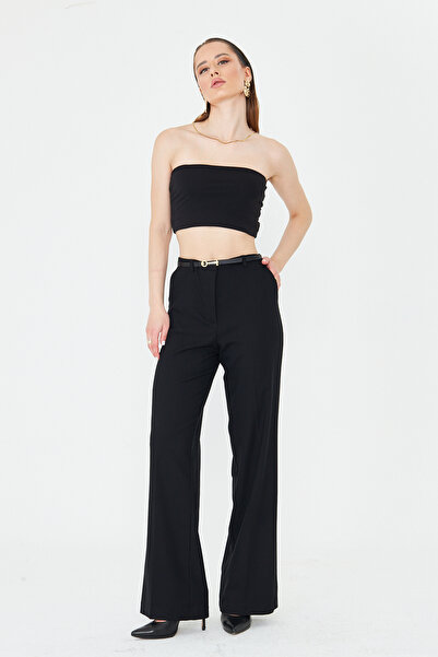 LA PANTE Belted Woven Pantalon