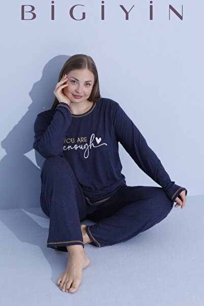 bigiyin Plus Size Women's Pajama Set Winter Women's Pajama Set Plus Size Pajama Set Wool&Viscone