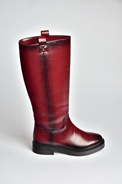 Fox Shoes V312513560 Burgundy Rustic Low Heeled Women's Boots