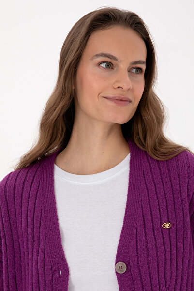 U.S. Polo Assn. Women's Violet Knitwear Cardigan 50310022-Vr037