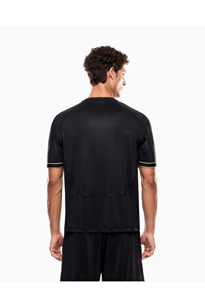 EA7 Men's Cotton Crew Neck Short Sleeve Black T-Shirt 7m000619 Af16723-Uc001