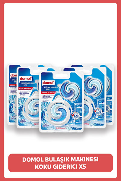 DOMOL Bulaşık Makinesi Koku Giderici X5 Adet
