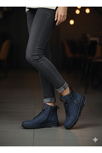 rocassi ΓΥΝΑΙΚΕΙΑ Γνήσιες Δερμάτινες Μπότες Nubuck Σκούρο Μπλε