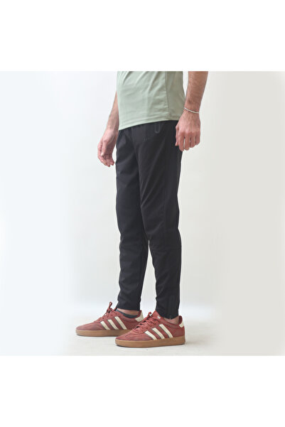 NTB Nature The Brand Ανδρικό μαύρο ελαστικό ύφασμα άνετο παντελόνι φούτερ