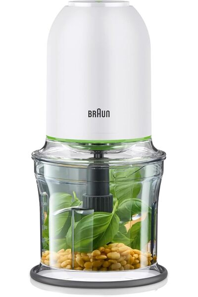 Braun 2-in-1 Chopper CH3011 WH – 500W, 0.5L, 2 Speeds, Ice Crusher, Dishwasher-Safe (White)