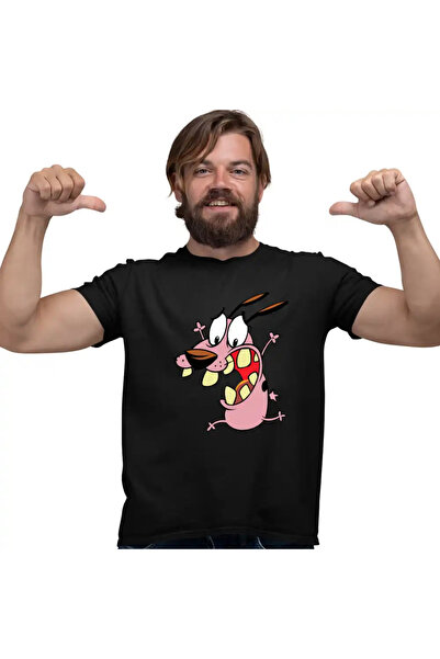 OEM Tricou Barbati Courage the Cowardly Dog Beagle Catel Speriat