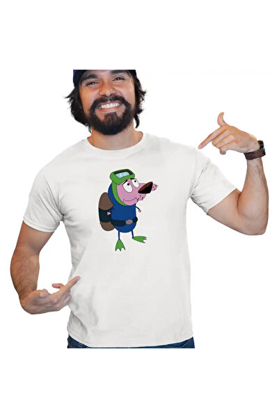 OEM Tricou Barbati Curaj Cainele Fricos Desene Scafandru