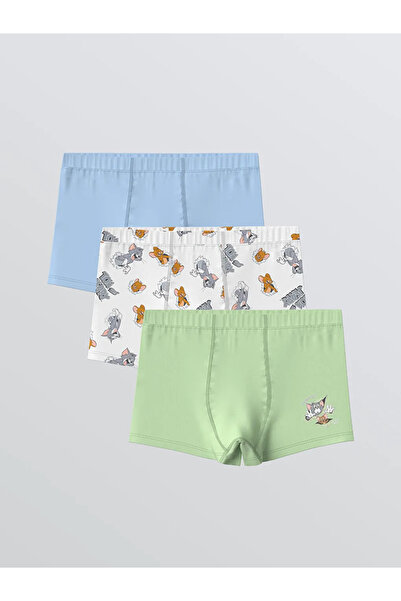 LC Waikiki Ανδρικά παιδικά μποξεράκια με άδεια χρήσης Tom & Jerry, 3 τεμάχια