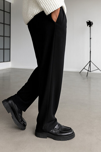 ElitWear Erkek Baggy Pileli Rahat Kesim Bol Kalıp Pantolon