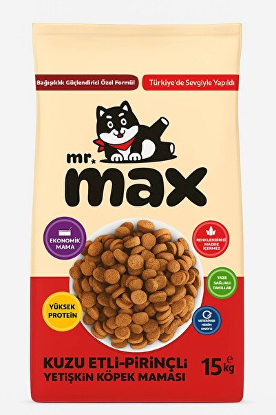 Gemlik Yem Mr. Max Kuzu Etli Pirinçli 15 Kg Yetişkin Köpek Maması
