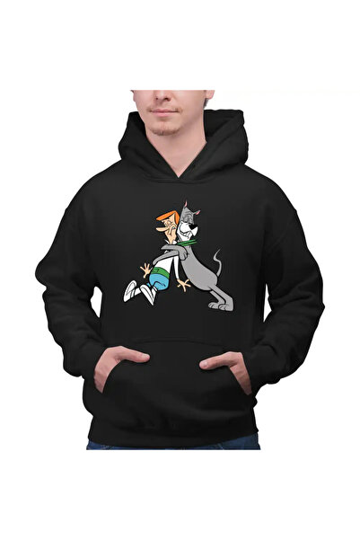 OEM Ανδρική Φούτερ με Κουκούλα The Jetsons Family George Astro Dog