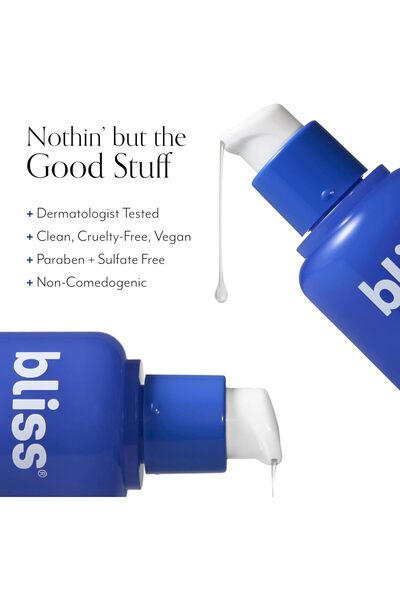 Bliss Renew & Smooth Night Serum – Glycolic + Polyhydroxy Acid, 1 oz (Vegan, Paraben-free, Cruelty