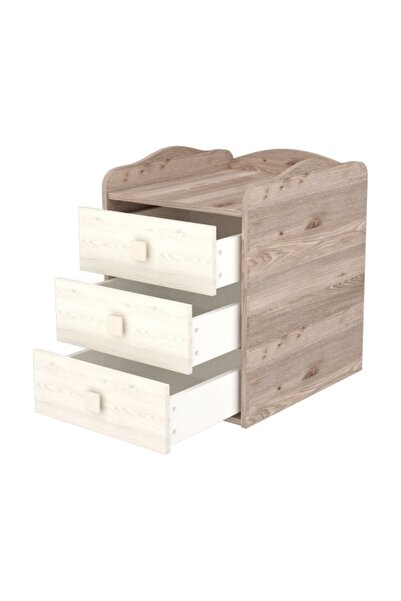 Hubners Patut copii transformabil din lemn cu 4 sertare Sofia Kombi 120x60 cm crem nisip