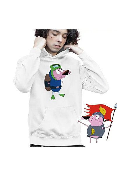 OEM Children's Hoodie Boys Courage the Cowardly Dog Drawings Diver