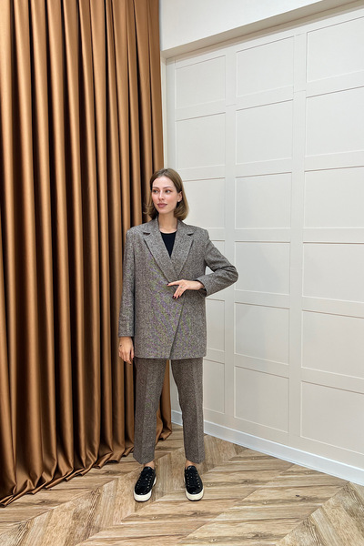 Stilife Комплект яке Minel, кафяво