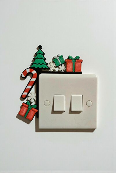 tredblock Yılbaşı Işık Anahtarı Köşeliği Dekoru Yılbaşı Süsü Priz Süsü