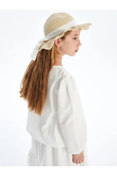 LC Waikiki Beige Girl's Straw Hat