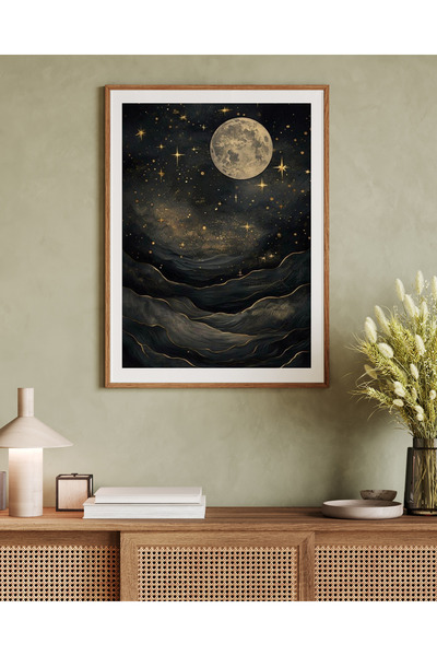 woodhomeworks Ένα τεμάχιο Διακόσμηση γραφείου σαλονιού ζωγραφική Vrynt