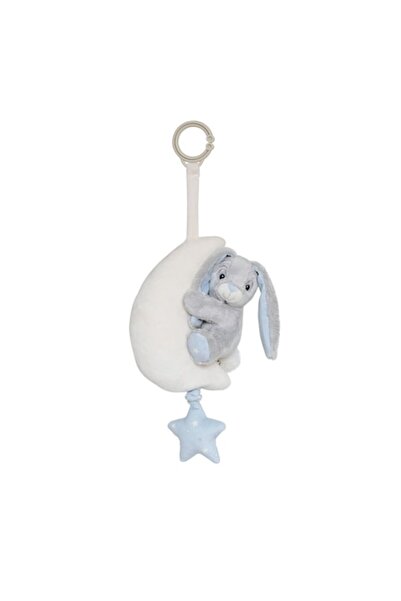 Myteddy Jucărie de pluș My Teddy cu clips - Iepurașul muzical albastru