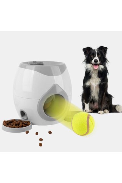 ambrasmart Jucarie interactiva si hranitor pentru caini Ambrasmart, alb, anti...