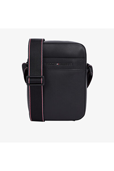 Tommy Hilfiger Corp Mini Erkek Siyah Çapraz Çanta