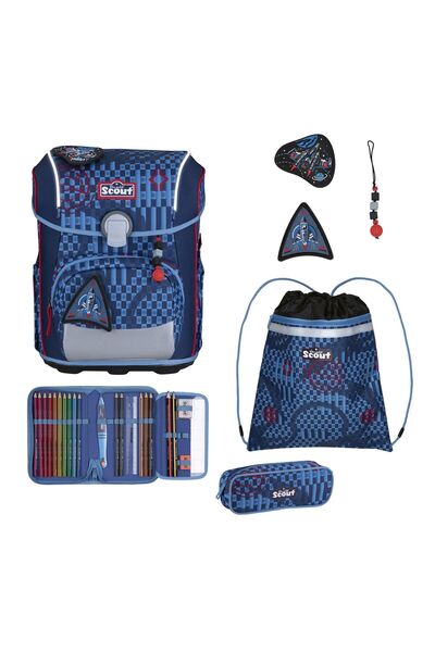 Scout Sada školských tašiek Neo Exklusiv Safety Light, 5 dielov