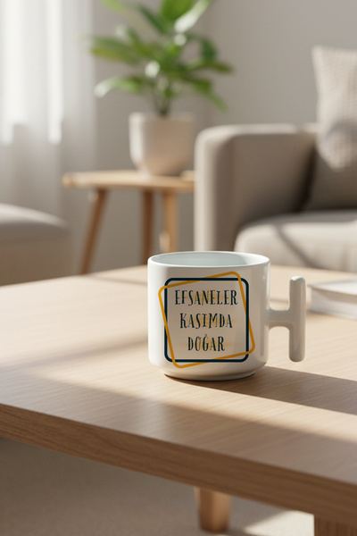 qoeuyl boutique Quadrilateral Legends Are Born in November Printed Birthday Gift t Handle Latte Cup Mug