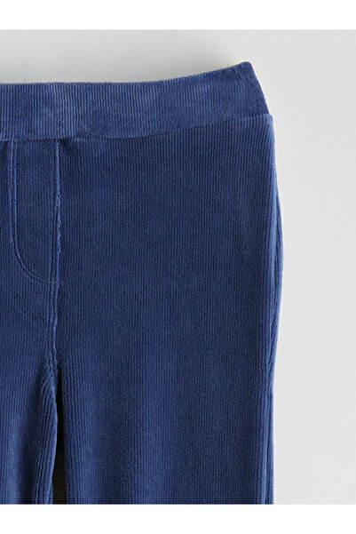 LC Waikiki Beli Lastikli Basic Kız Çocuk Kadife Tayt