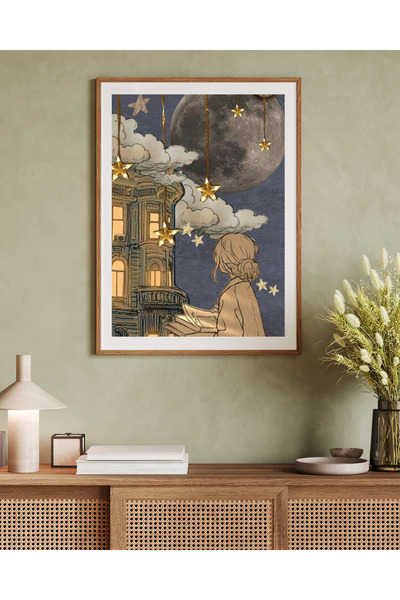 woodhomeworks Tek Parça Salon Ofis Dekor Tablo Vrynt