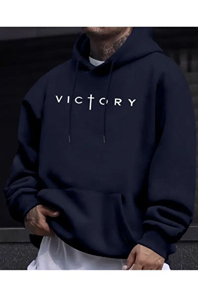 herkesemoda Victory Письмо Детальний Внутрішній Полярний Капюшон Світшот