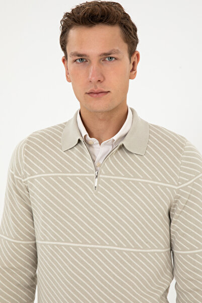 U.S. Polo Assn. Men's Light Khaki Sweater 50308284-Vr183