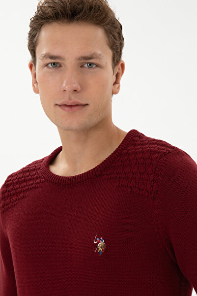 U.S. Polo Assn. Men's Burgundy Sweater 50314975-Vr014