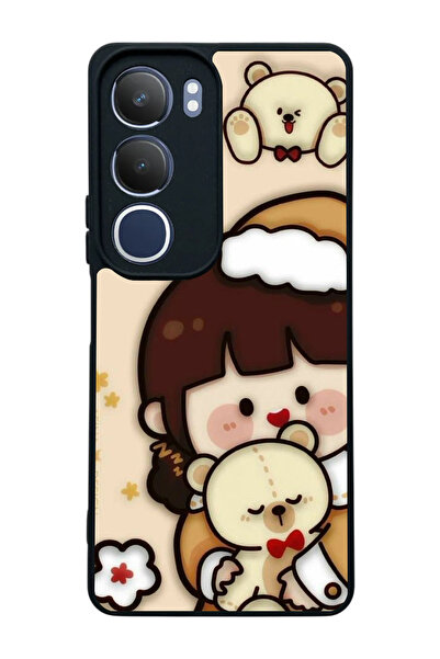 Y19s Compatible Printed, Matte Black,Soft Silicone, Protective,Shock Absorbing Cover,Case