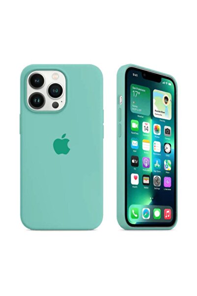 Apple Inner Microfiber Spearmint Silicone Cover iPhone Xs Max