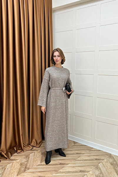 Stilife Yumoş Sim Μικτό Πλεκτό Φόρεμα Μικτό Πλεκτό Βιζόν