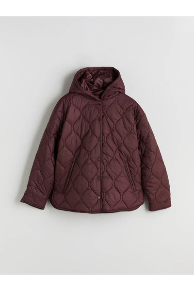 LC Waikiki Kapüşonlu Kapitone Kadın Şişme Mont