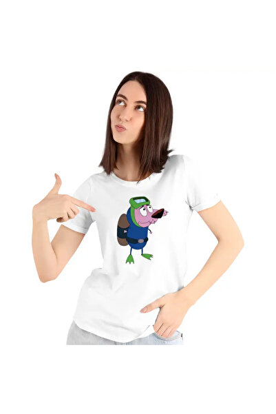 OEM Tricou Femei Curaj Cainele Fricos Desene Scafandru