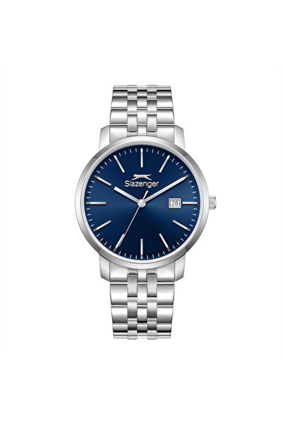 Slazenger Sl.09.2529.1.02 Men's Wristwatch with Calendar, 10 Atm Water Resistant Steel Case, Metal Color