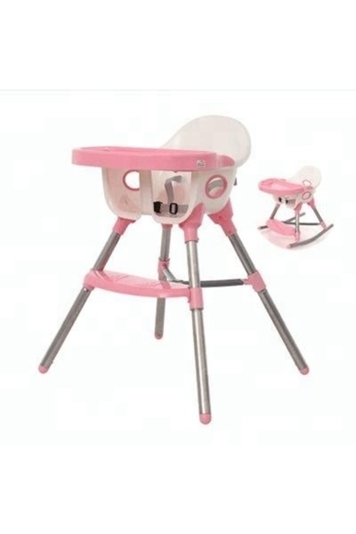 OEM Best 2-in-1 High Chair and Rocker Pink