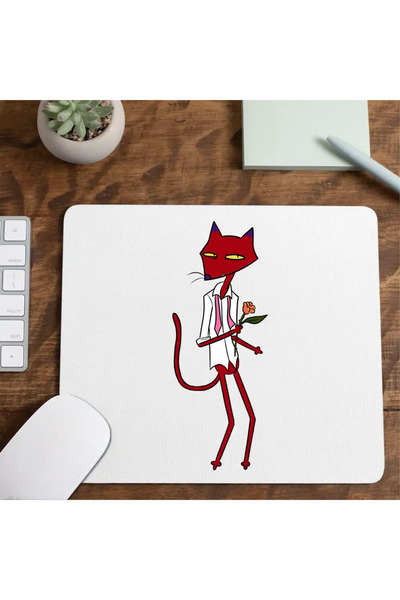 OEM Mousepad Pisica Rosie Rea Curaj Cainele Fricos