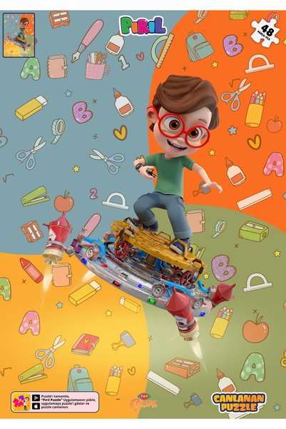TRT ÇOCUK PIRIL Canlanan Puzzle (Ar) - Inventor Deha and Flying Vehicle
