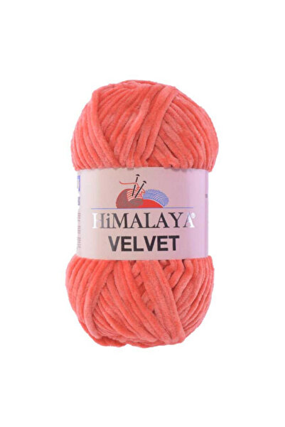 Himalaya خيط حياكة مخملي 100% بوليستر دقيق 100 جرام نسيج ناعم وسميك ولامع-90012