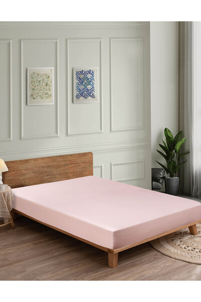 SHome 100% Cotton Combed Premium Fitted Sheet All Sizes All Colors